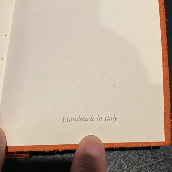 Leather bound notebook made in Italy - Picture 3 of 4
